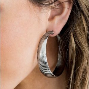 Passion Desert Wanderings Silver Hoop Earrings